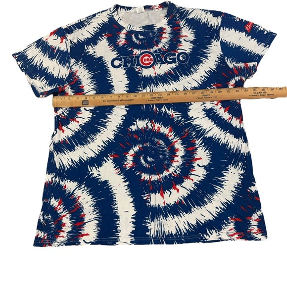 Chicago Cubs Brand Tie Dye MLB Baseball Shirt Adult XL Wrigley Field Hippie - Picture 6 of 7